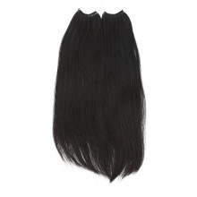 Brazilian Dark Black 1# Top Quality Remy Knot Thread No Tip Hair Extensions Human Hair Virgin Hair